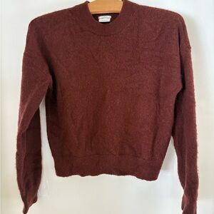 Abercrombie & Fitch Maroon Crew Neck Sweater